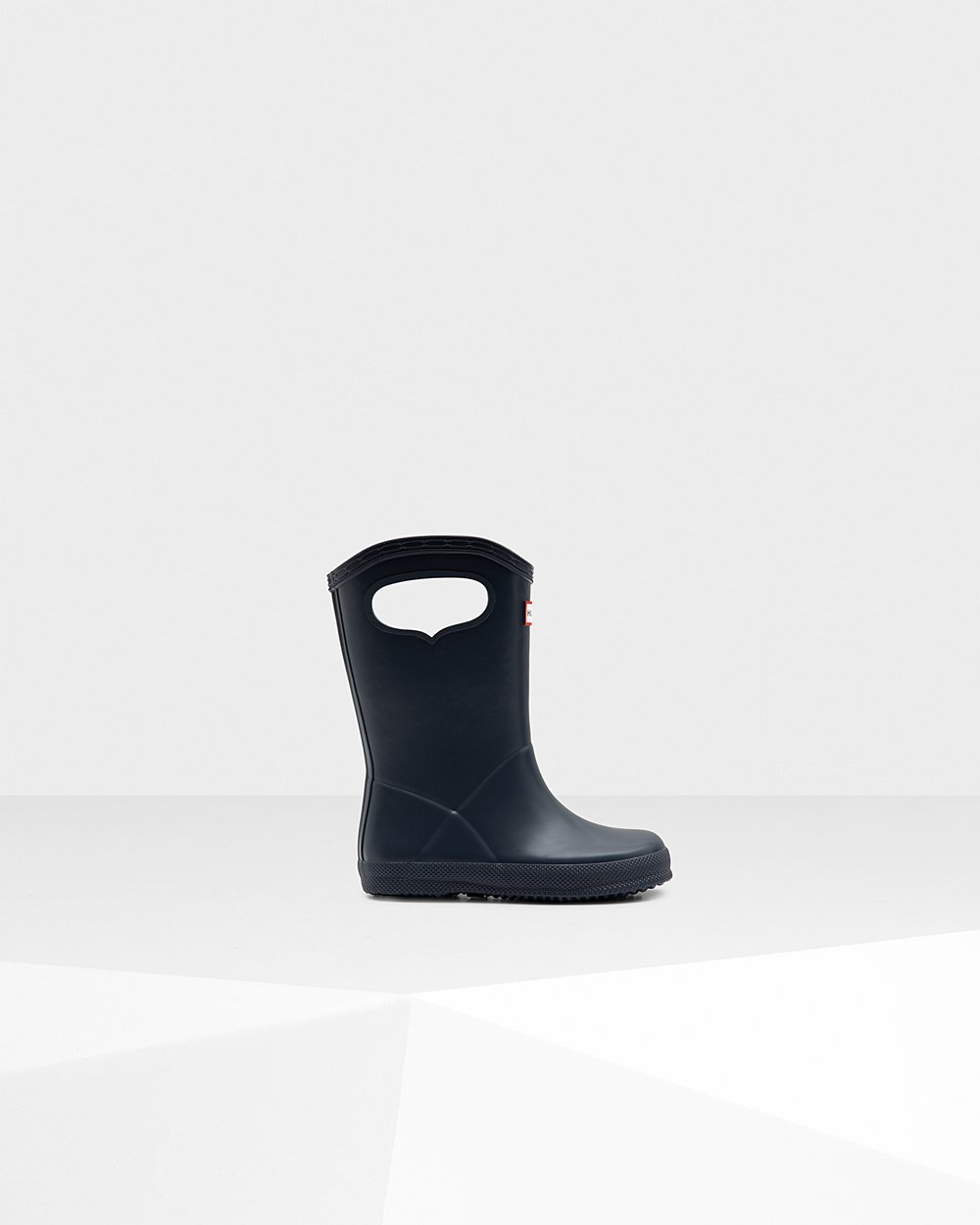 Bottes de Pluie Hunter Original First Classic Grab Handle Enfant Bleu Marine EZOIRWG-04